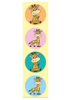Belobigungs-Aufkleber "Giraffe" in Spender-Box, 500 Stück
