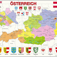 Larsen Puzzle Österreich Wiener Bezirke 70-tlg.