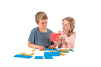 Farbiges Dienes Grundsortiment Würfel 141 teilig Re-Wood®
