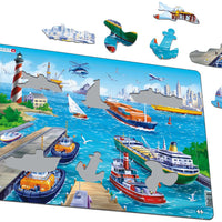 Larsen Puzzle Motiv Hafen Harbour 35-tlg.