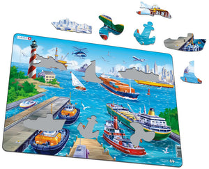 Larsen Puzzle Motiv Hafen Harbour 35-tlg.