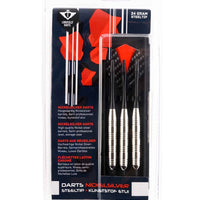 Longfield Steel Tip Dart-Set - 3 Dart aus Neusilber (24 g)