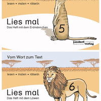 Lies mal Hefte 5 und 6 (Erdmännchen und Löwe) als Paket