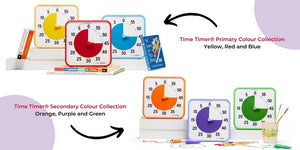 Time Timer® Medium Learning Center Classroom Set - Sekundärfarben