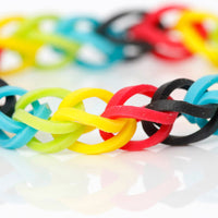 Rainbow Loom Starterset mit Metallnadel Inh. 600 Bands + kleiner Webrahmen + dt. Anleitung