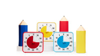 Time Timer® Medium Learning Center Classroom Set - Primärfarben
