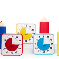 Time Timer® Medium Learning Center Classroom Set - Primärfarben