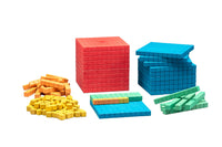 Farbiges Dienes Grundsortiment Würfel 141 teilig Re-Wood®
