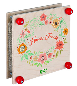 Flower Press Blätterpresse aus Holz von Ideen 19,5 x 19,5 cm