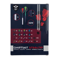 Longfield Dart-Set 12 Dartpfeile (23 g) und Zubehör