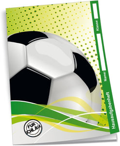 Hausaufgabenheft Fußballer - für Schlaue/Faule