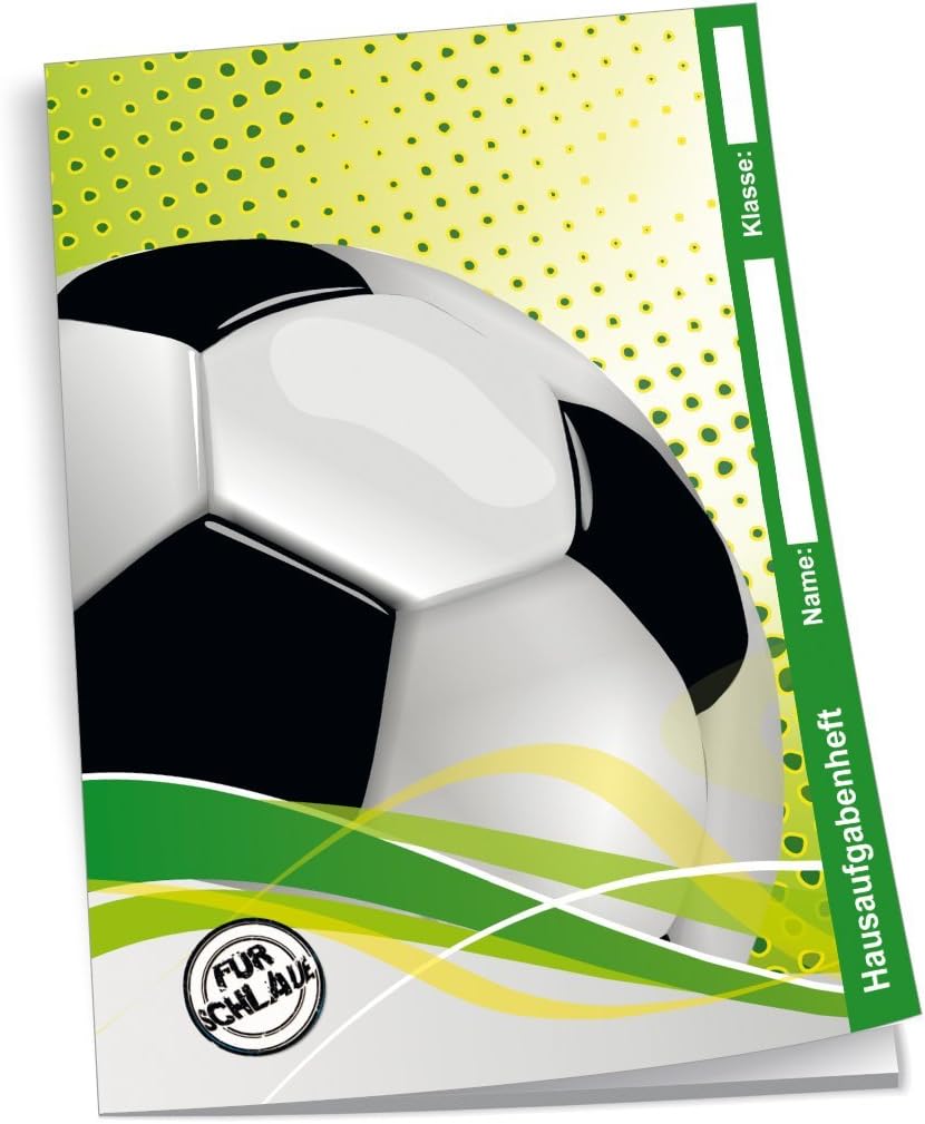 Hausaufgabenheft Fußballer - für Schlaue/Faule