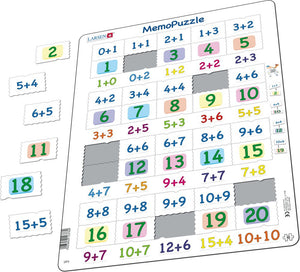 Larsen Puzzle Addition mit Zahlen 0-20 40-tlg.