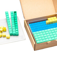 Hundertersteckplatte (29 Teile) aus RE-Plastic° - in einer Kunststoffbox