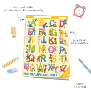 Hausaufgabenheft Grundschule ABC