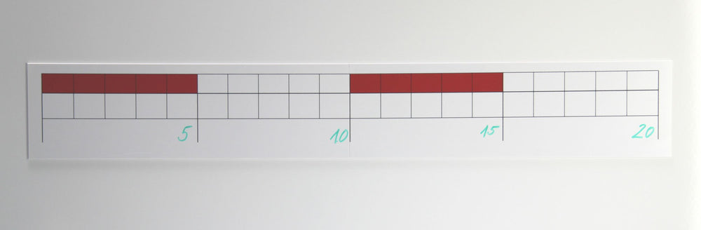 Zahlenstrahlband Universal 20 1m magn. wieder beschreibbar