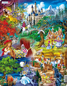 Larsen Puzzle Motiv Märchen Gebrüder Grimm 33-tlg.