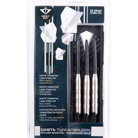 Longfield Steel Tip Dart-Set 3 Dartpfeile (23 g) Tungsten-Look