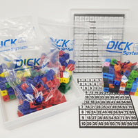 DICK-System Mathebox/Multibox - 100 Steckwürfel verschiedene Farben
