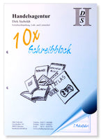 Schreibblock A4, 50 Blatt, 80g/qm, 2-fach gelocht
