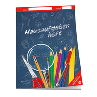 Hausaufgabenheft Grundschule Tafel blau
