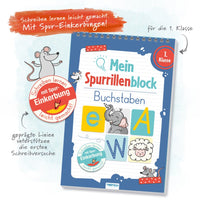 Mein Spurrillenblock Buchstaben
