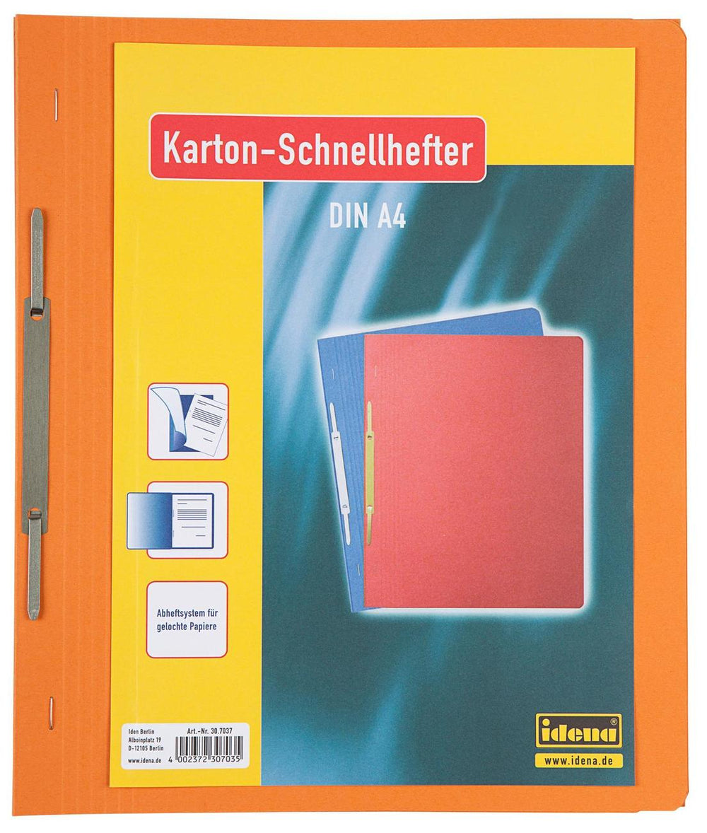 Idena Karton-Schnellhefter, DIN A4, orange