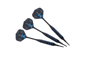 Longfield Steel/Soft Tip Dart Set mit 12 Pfeilen und Zubehör