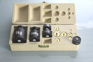 Gewichtssatz 2 kg in der Box (resyceltem Holz, Re-Wood®)