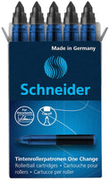Schneider Tintenrollerpatronen One Change schwarz
