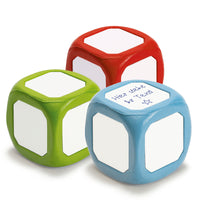 Blanko-Würfel mit weißen Flächen, 5,5 cm, blau
