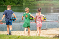 Straßenfußball aus Gummi, Größe 5 blau
