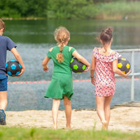 Straßenfußball aus Gummi, Größe 5 blau