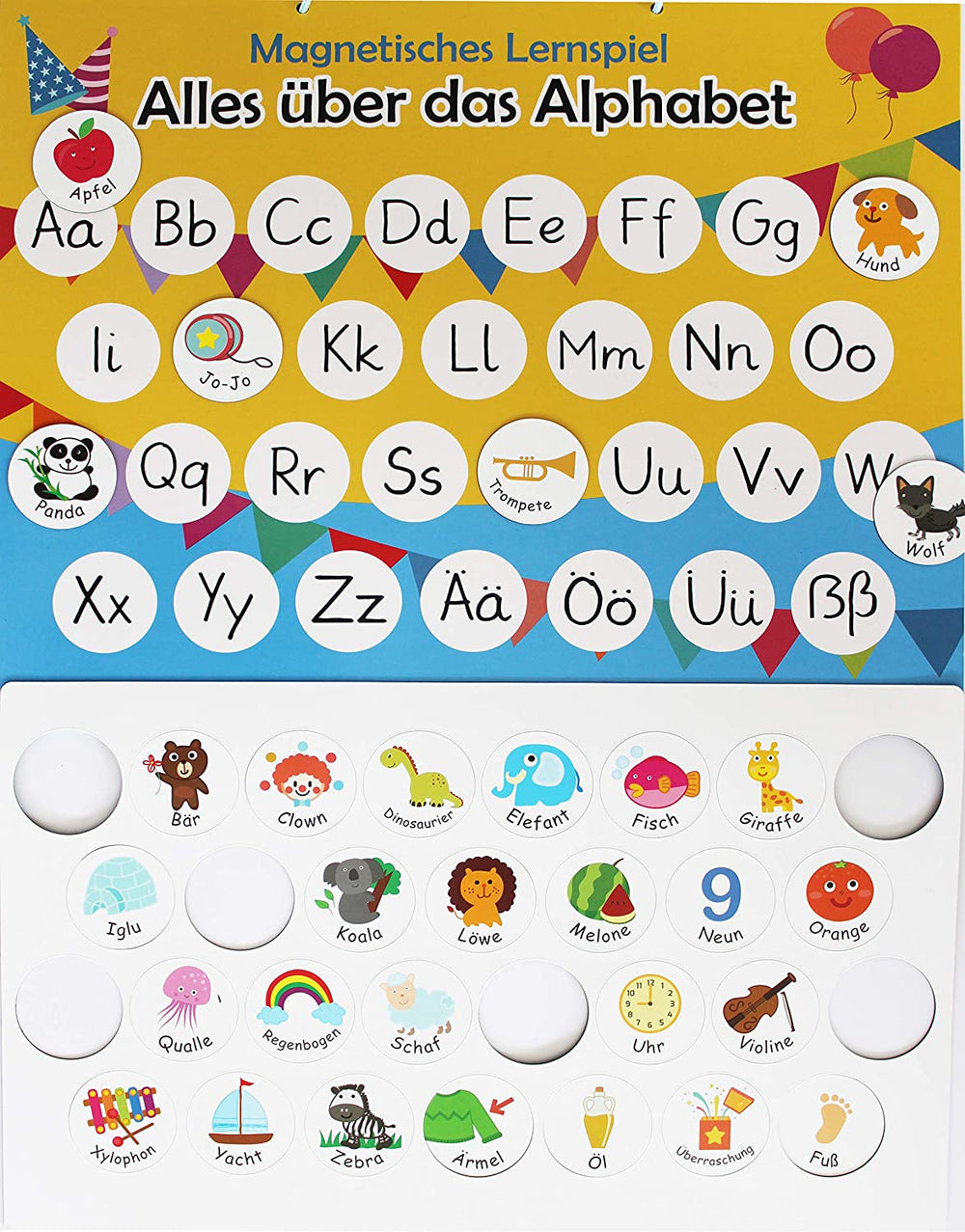 Magnetisches Lernspiel - Alles über das Alphabet