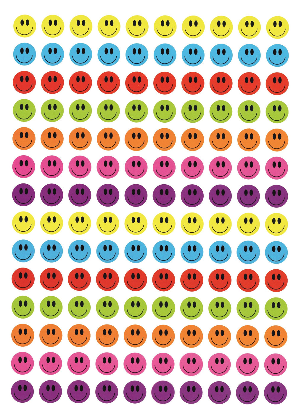 Belobigungs-Aufkleber 'Gesichter bunt', 560 Stk