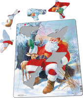 Larsen Weihnachtsmotiv Weihnachtsmann im Wald 32-tlg.
