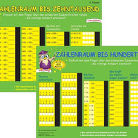 PRESSOGRAM Zaubertafel - Zahlenraum bis Zehntausend/Hunderttausend