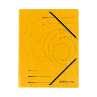 herlitz Einschlagmappe mit Gummizug A4 Quality gelb

