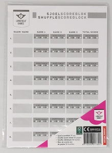 Shuffle Board Punkteblock/Scoreblock, 50 Blatt, A5, Longfield Games