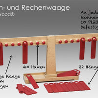 Zahlen- und Rechenwaage aus RE-Wood®