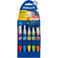 Pelikan griffix® Pinselset für die Schule mit Pinselband, 5er Set

