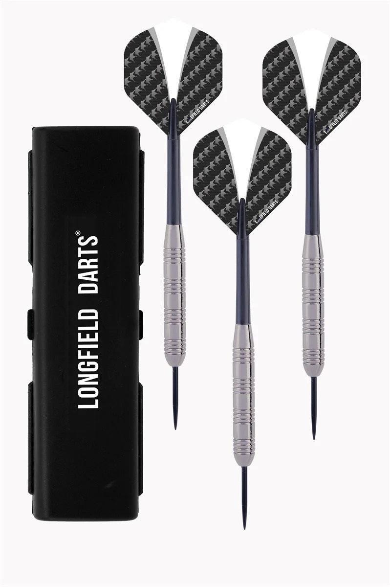 Longfield Steel Tip Dart-Set 3 Dartpfeile (23 g) Tungsten-Look