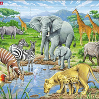 Larsen Puzzle Afrikanische Savanne 65 Teile