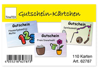 Gutschein-Kärtchen für Schüler/innen, 110 Stück im Etui
