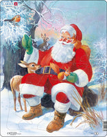 Larsen Weihnachtsmotiv Weihnachtsmann im Wald 32-tlg.
