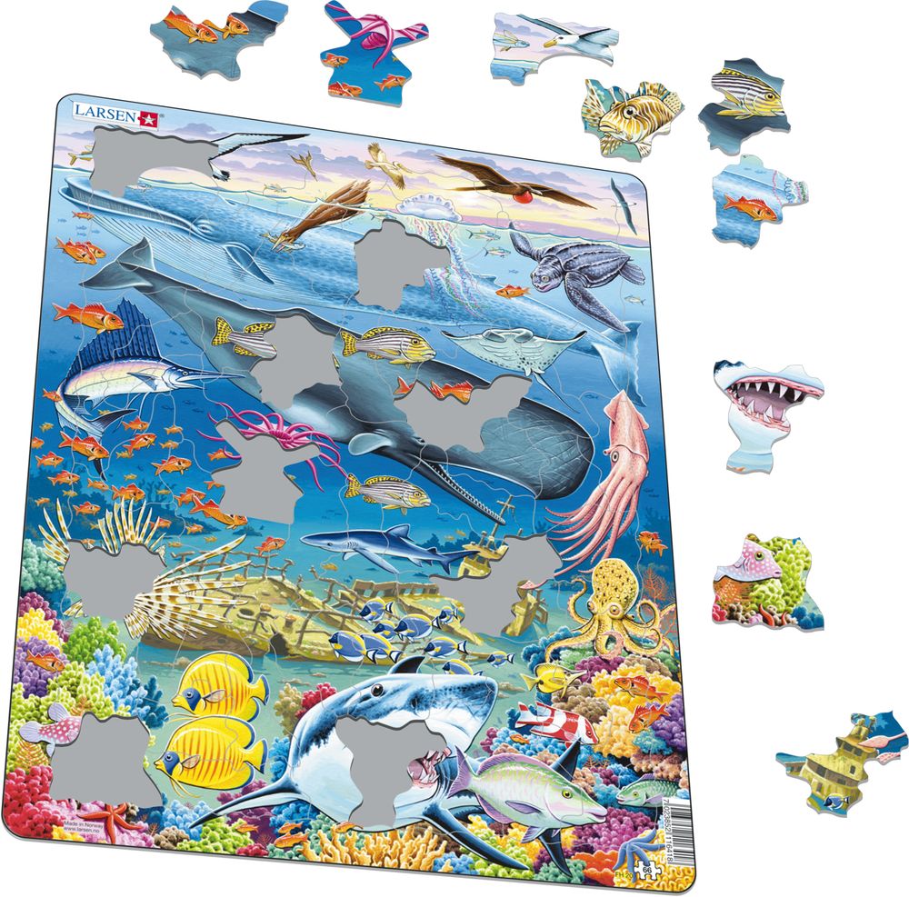 Puzzle Wal-Hai von Larsen 66 Puzzleteile