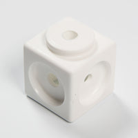 10 Steckwürfel, Kanntenlänge 3,4 cm, weiß
