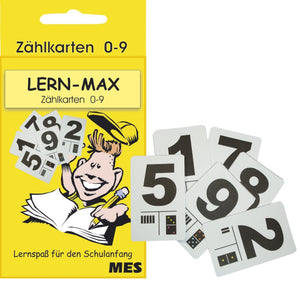 Lern Max / Lernfix Zählkarten Ziffernkarten Zahlenkarten 0-9