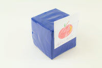 Blauer Blanko-Würfel mit Einstecktaschen 15,5 cm
