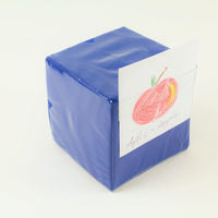 Blauer Blanko-Würfel mit Einstecktaschen 15,5 cm